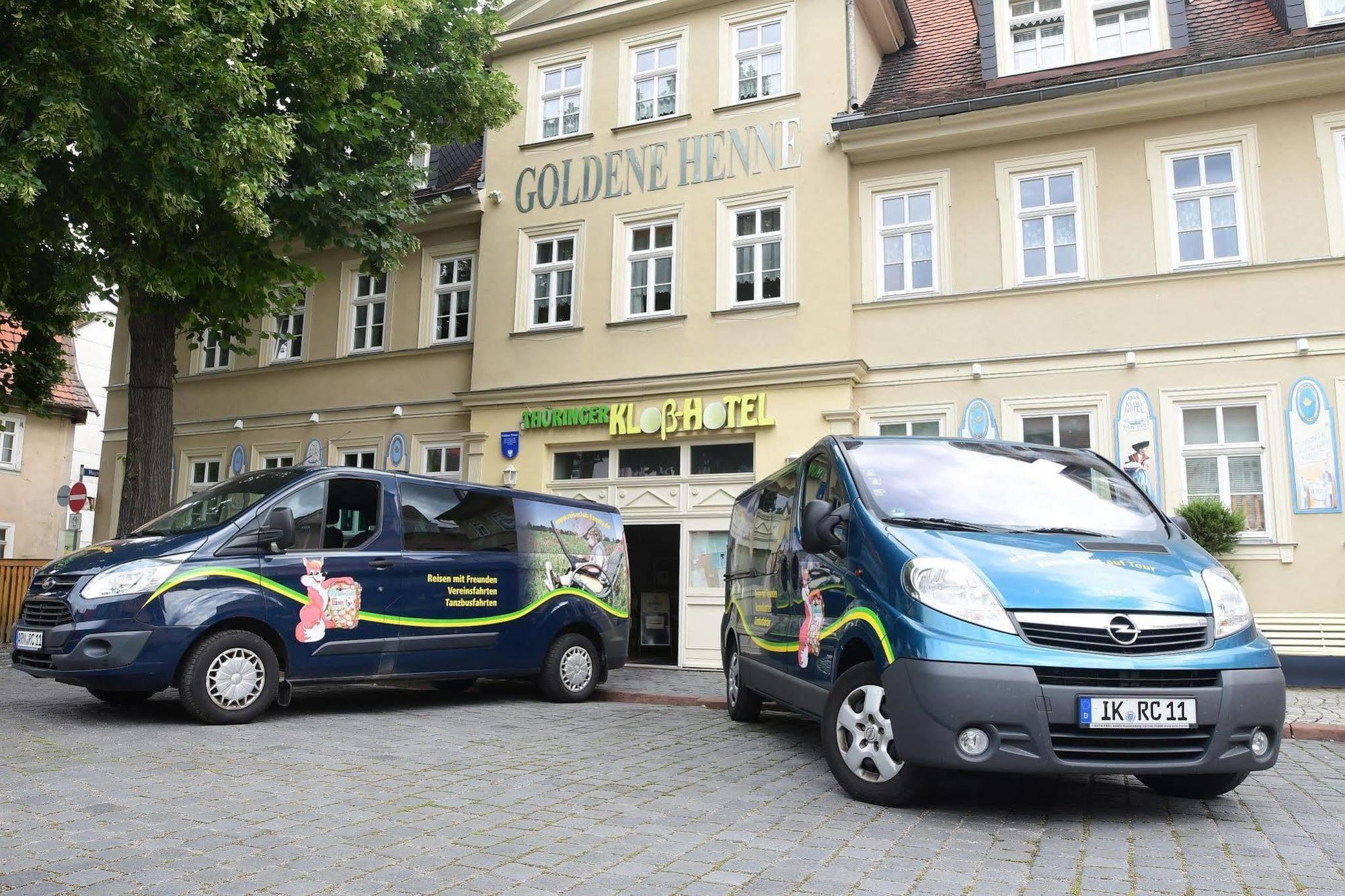 Hotel Garni Goldene Henne Arnstadt Exteriér fotografie